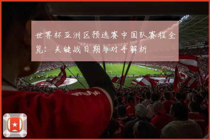 世界杯亚洲区预选赛中国队赛程全览:关键战日期与对手解析